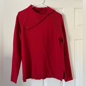 Talbots Sweater with Asymmetric Cowl Neck